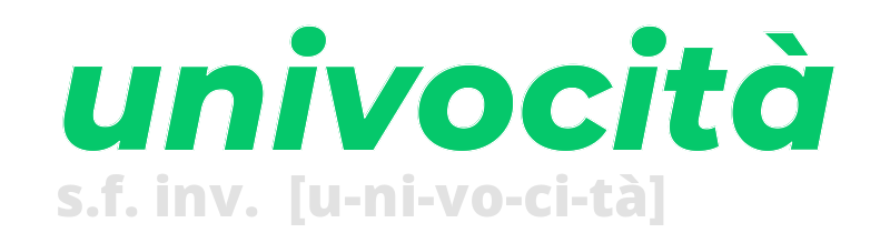 univocita