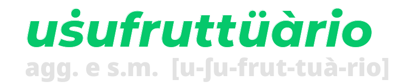 usufruttuario