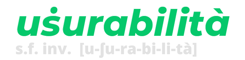 usurabilita