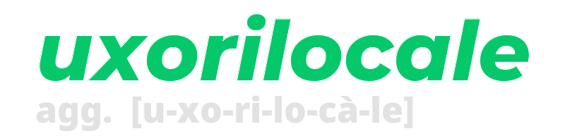 uxorilocale