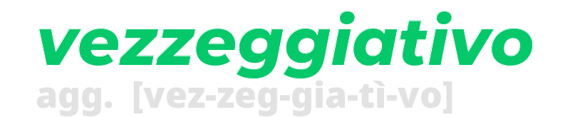 vezzeggiativo