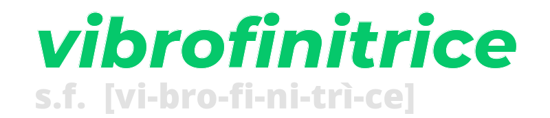 vibrofinitrice