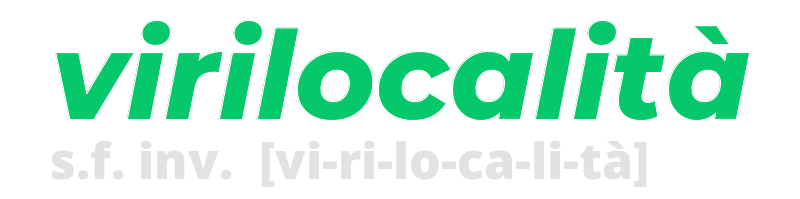 virilocalita