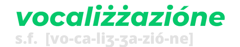 vocalizzazione