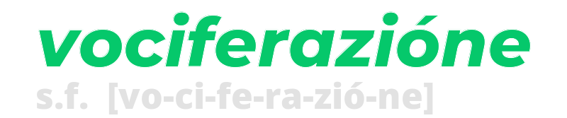 vociferazione