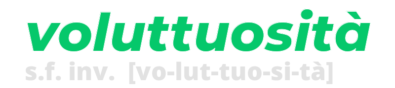 voluttuosita